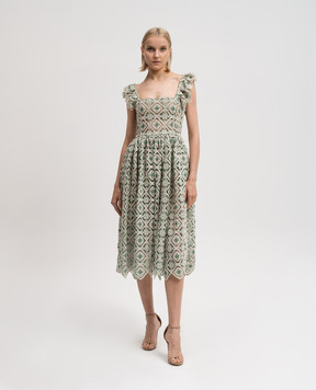 La DoubleJ Beige openwork Agua dress DRE0660JCQ078AGU01