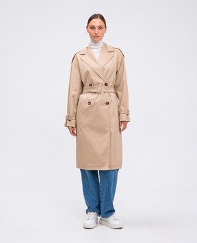 Max Mara PALMIZI double-breasted beige trench coat PALMIZI