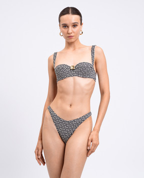 Balmain Swimsuit with PB Labyrinth print BKBC42200
