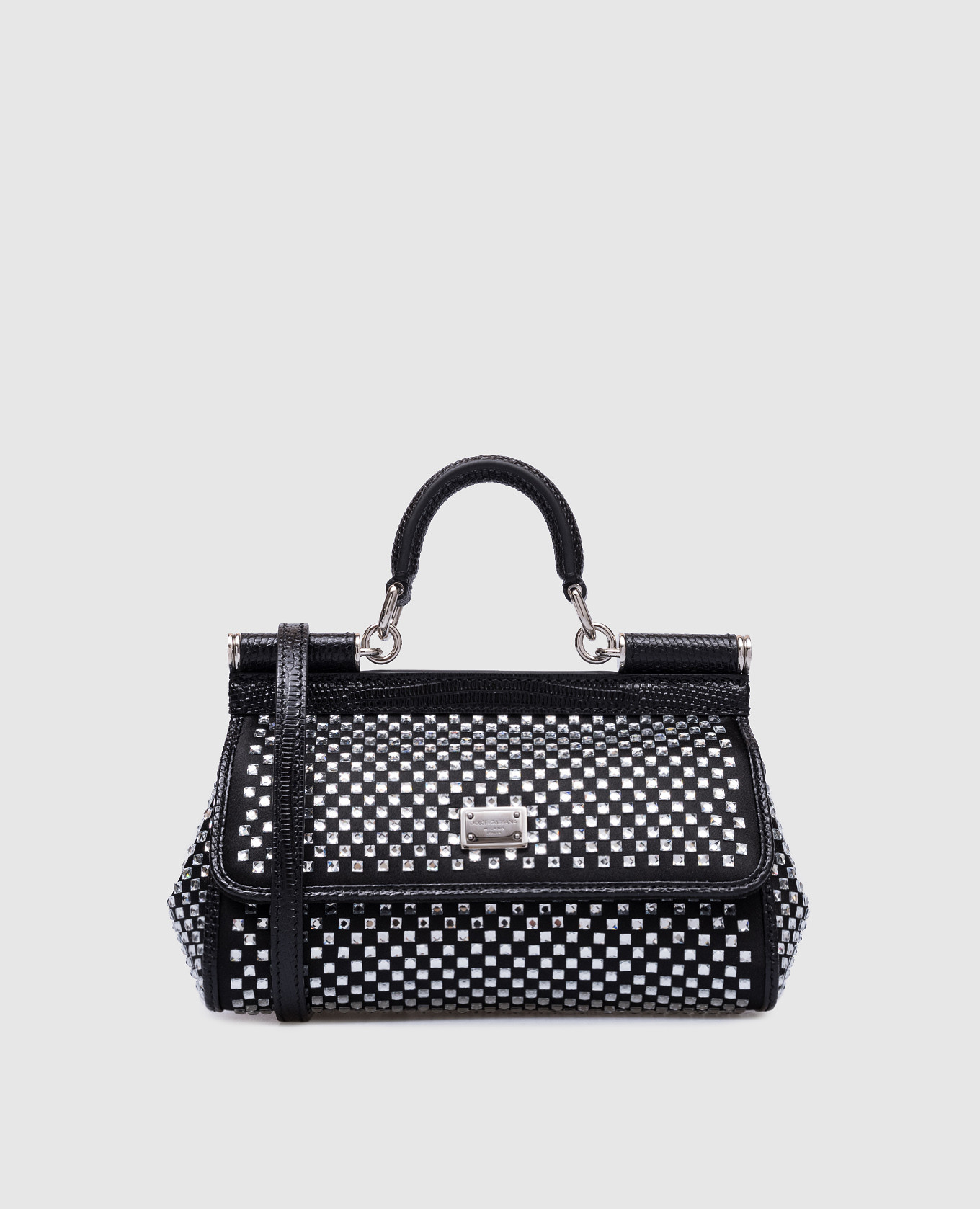 

Black bag mini Sicily with crystals Dolce&Gabbana