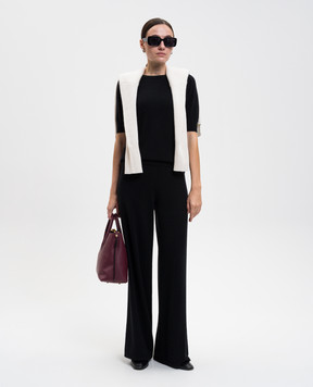 LISA YANG Kenza black cashmere top 202147