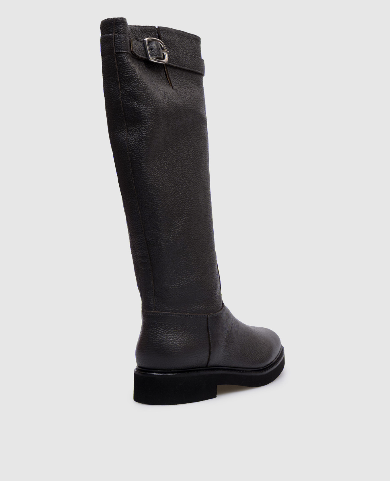 Gray leather boots Doucal's 3