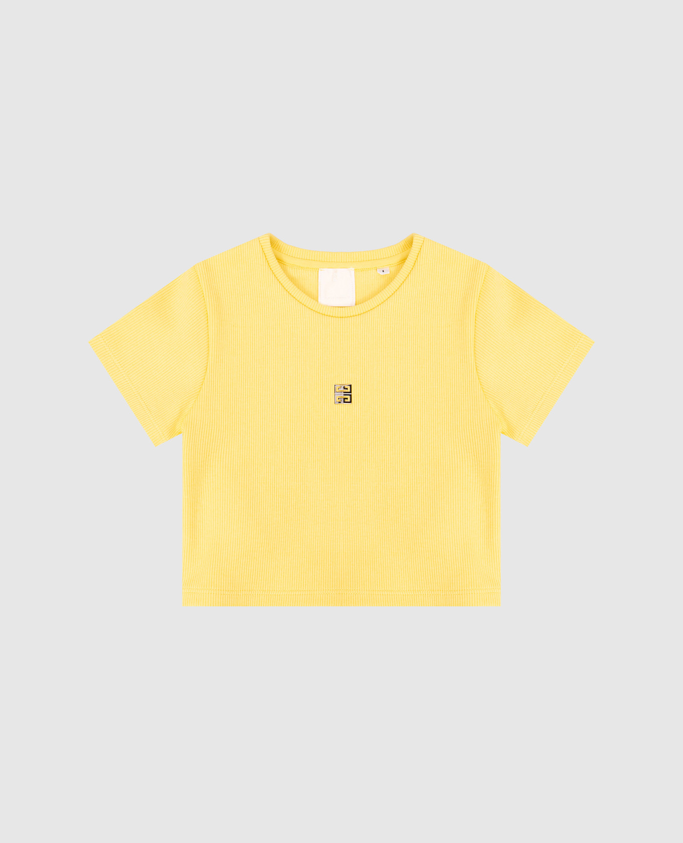 Children&#39;s yellow ribbed T-shirt Givenchy