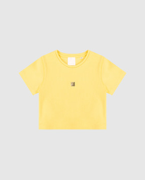 Givenchy Children's yellow ribbed T-shirt H3080412+