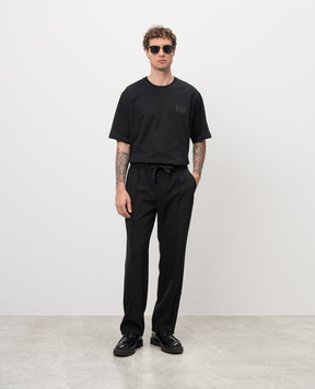 Dolce&Gabbana Black pants made of wool GP03ATFUBBQ