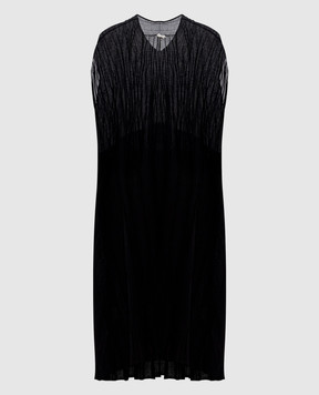 BOBOUTIC Black dress with textured pattern 4802