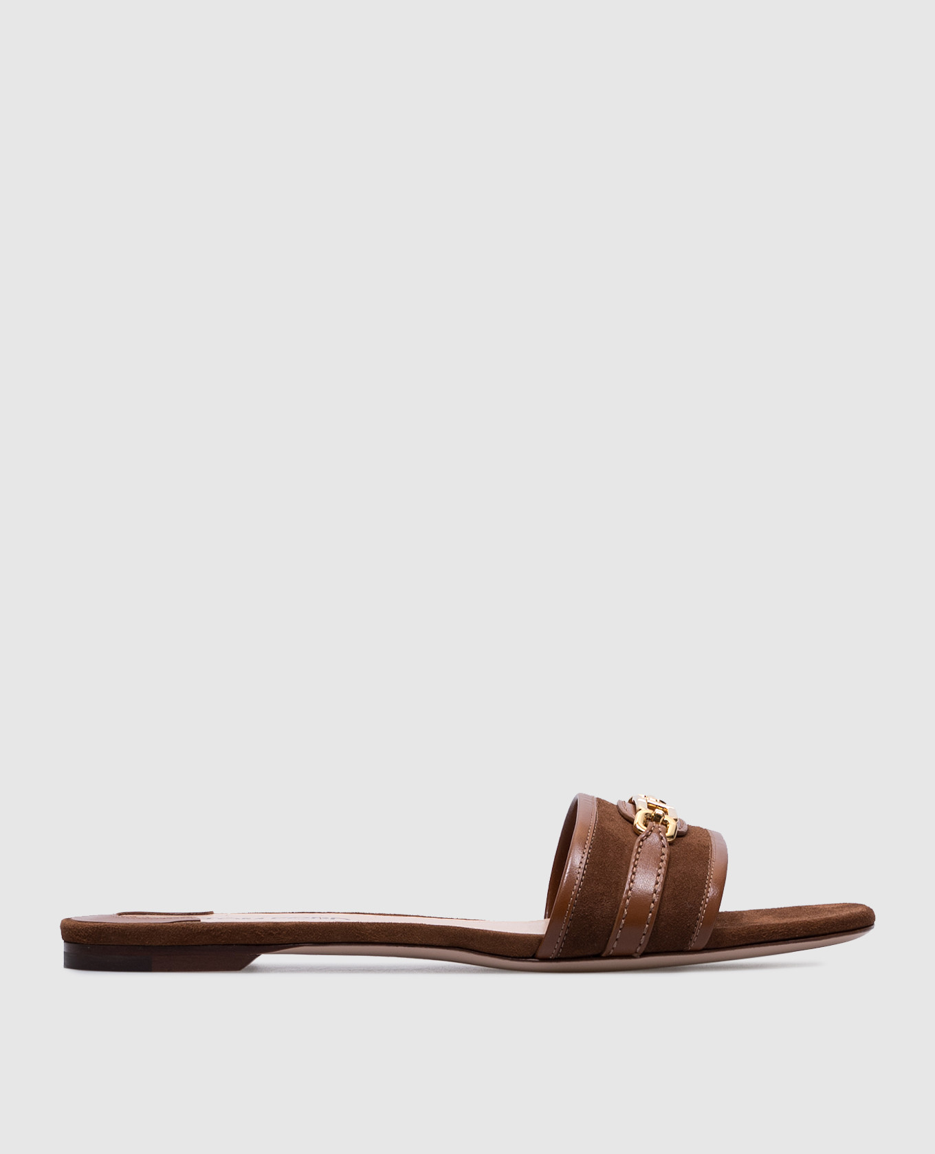 Brown suede WITNEY flip-flops Tom Ford