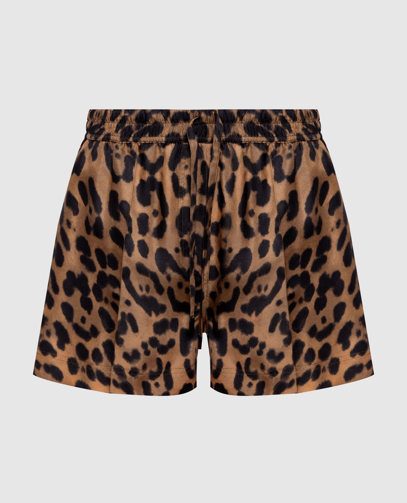 

Brown animal print silk shorts Tom Ford