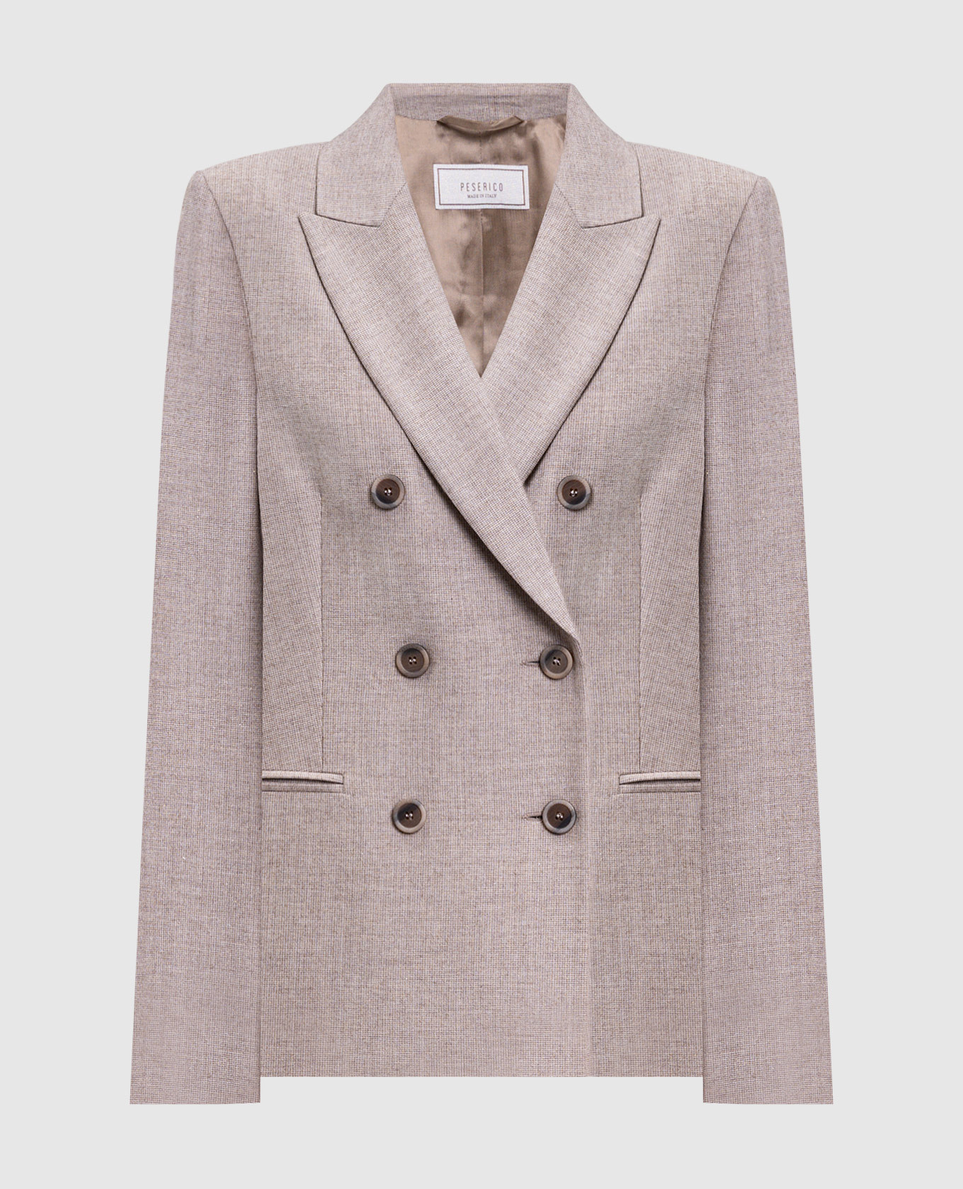 Beige jacket with wool Peserico