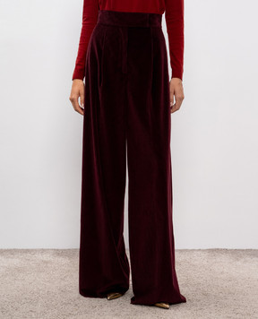 Max Mara BOSSO burgundy corduroy pants BOSSO1234
