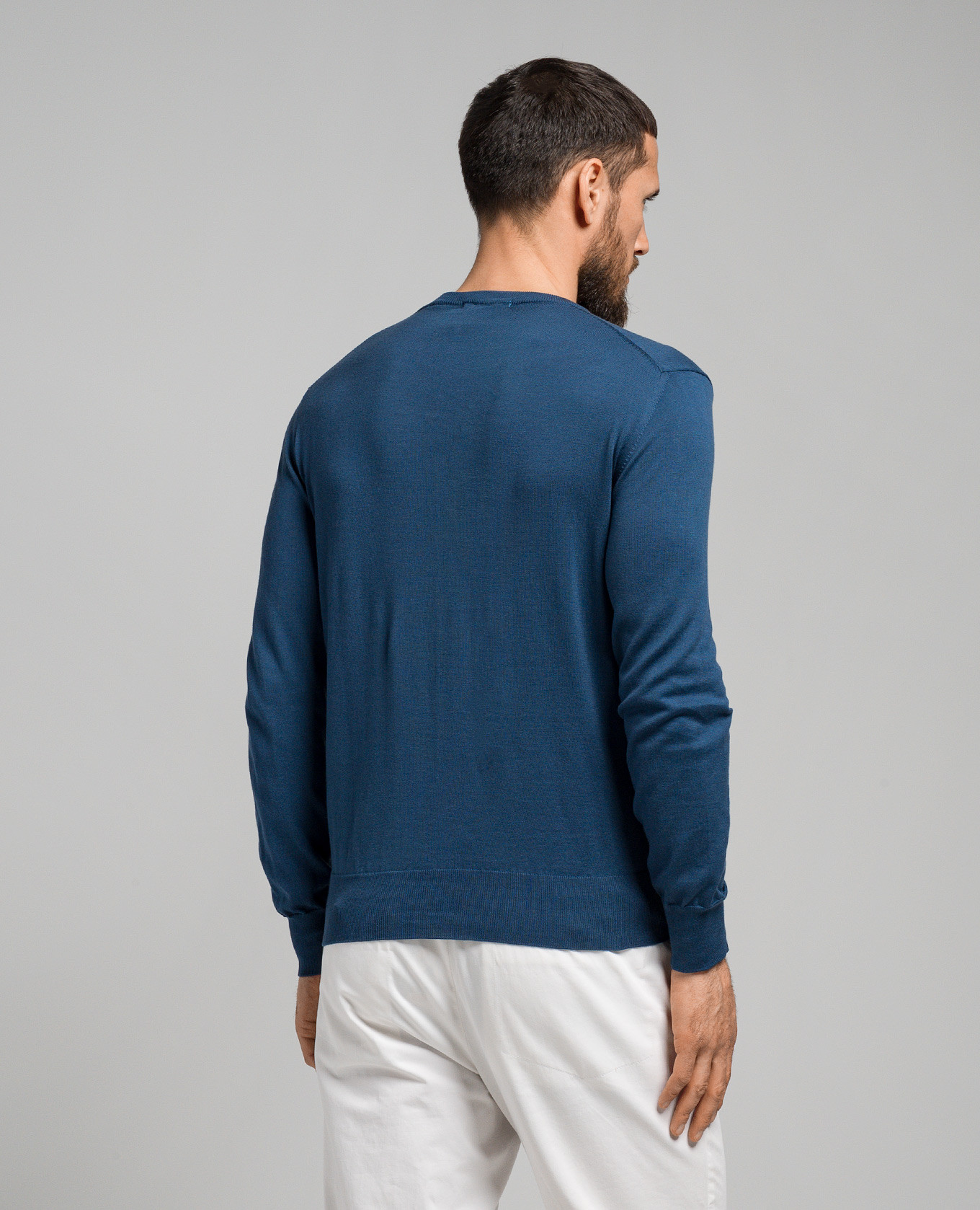 Blue jumper with silk and cashmere Cashmere&Whiskey 4