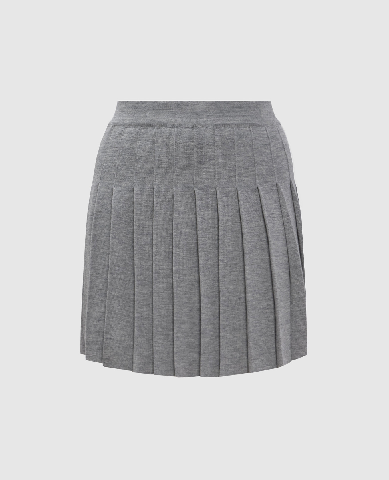Gray pleated wool skirt Ermanno Scervino