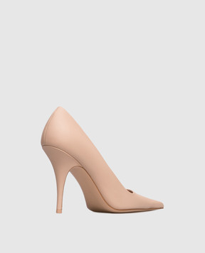 Vetements Beige leather shoes WH76HE500PE