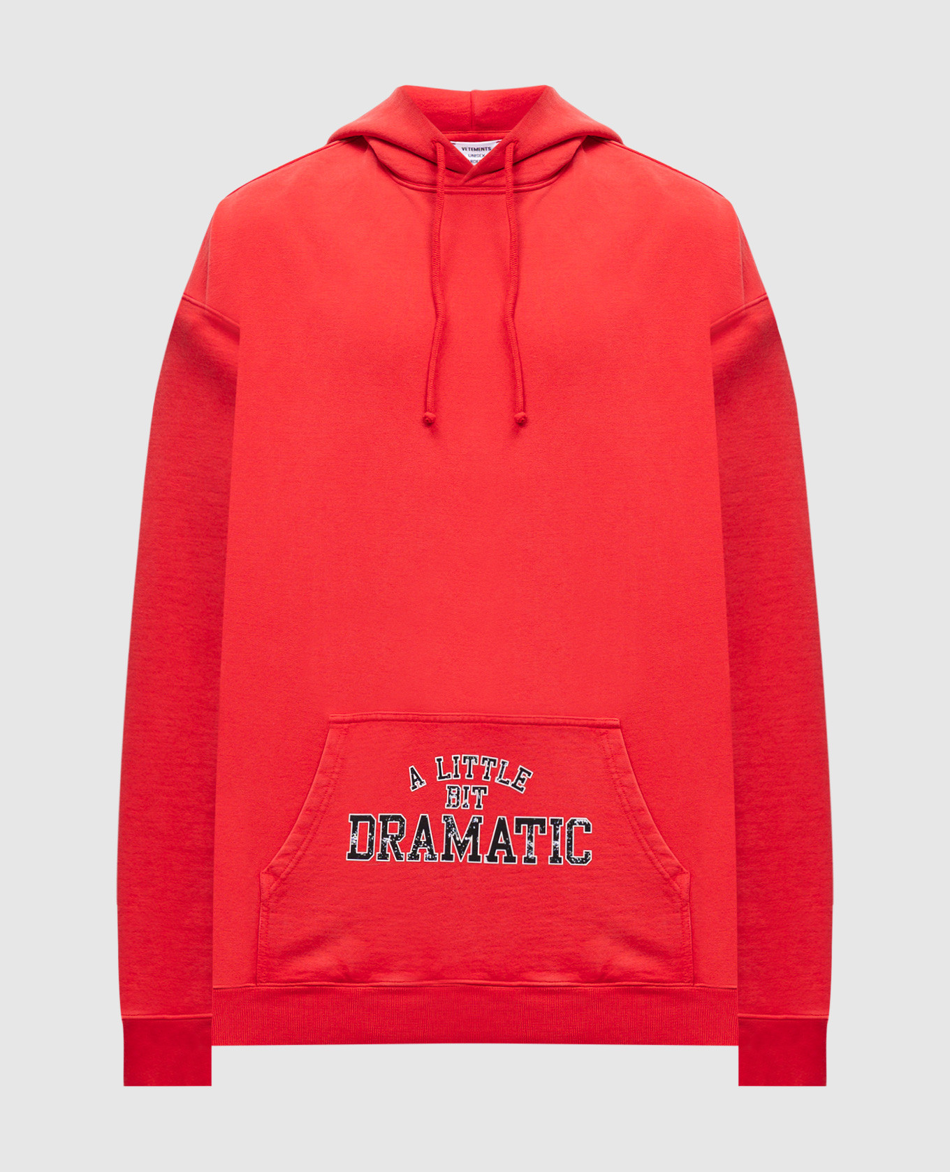 

Red hoodie with a print Vetements