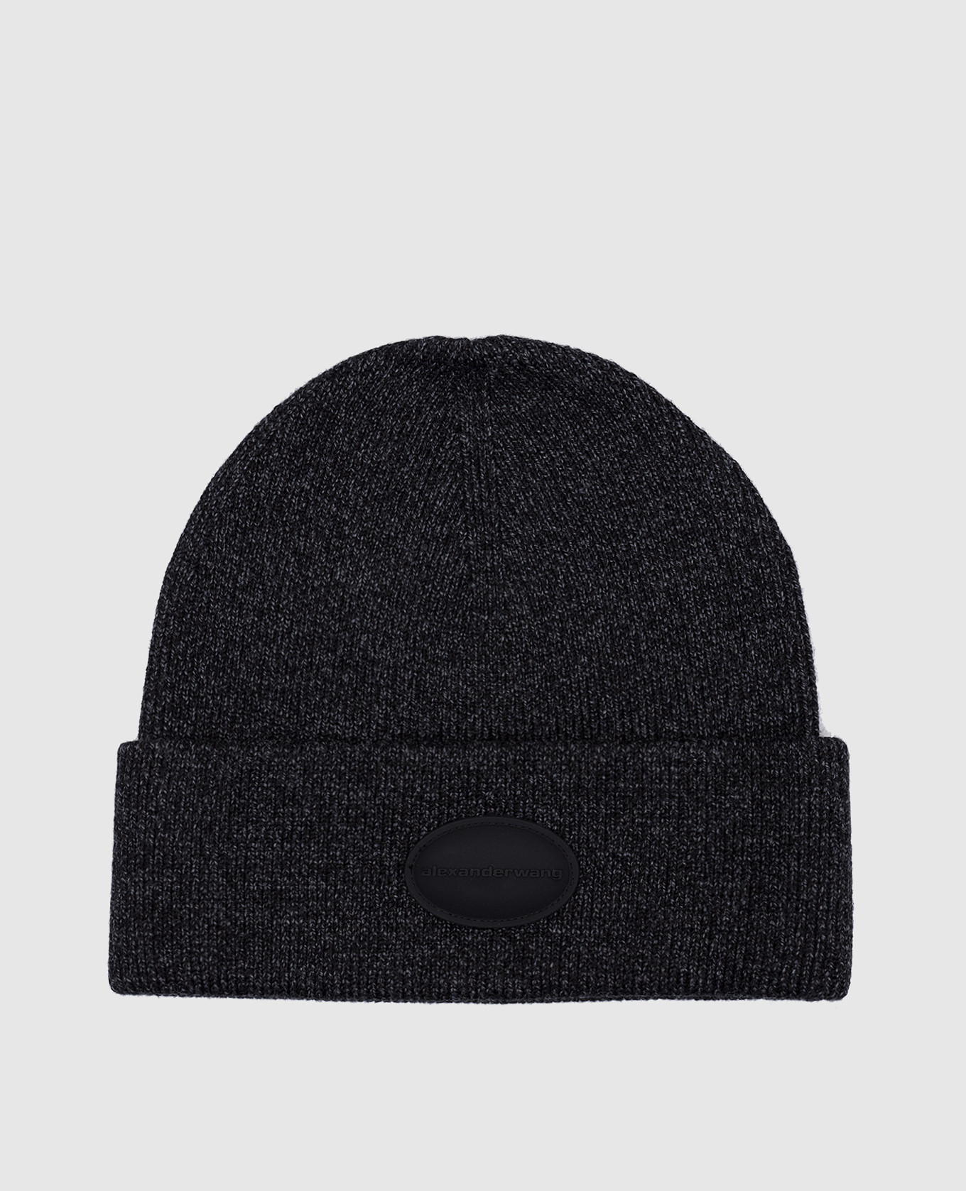 Gray wool cap with logo patch Alexander Wang
