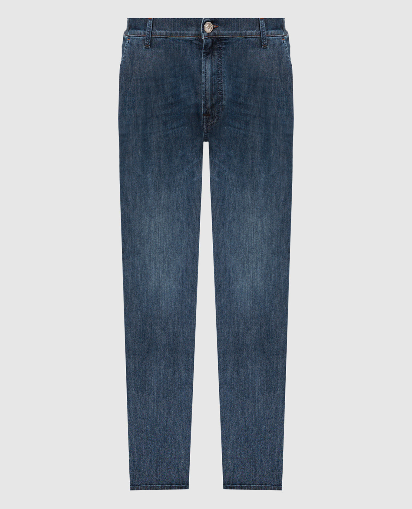 

Blue jeans with logo embroidery Stefano Ricci