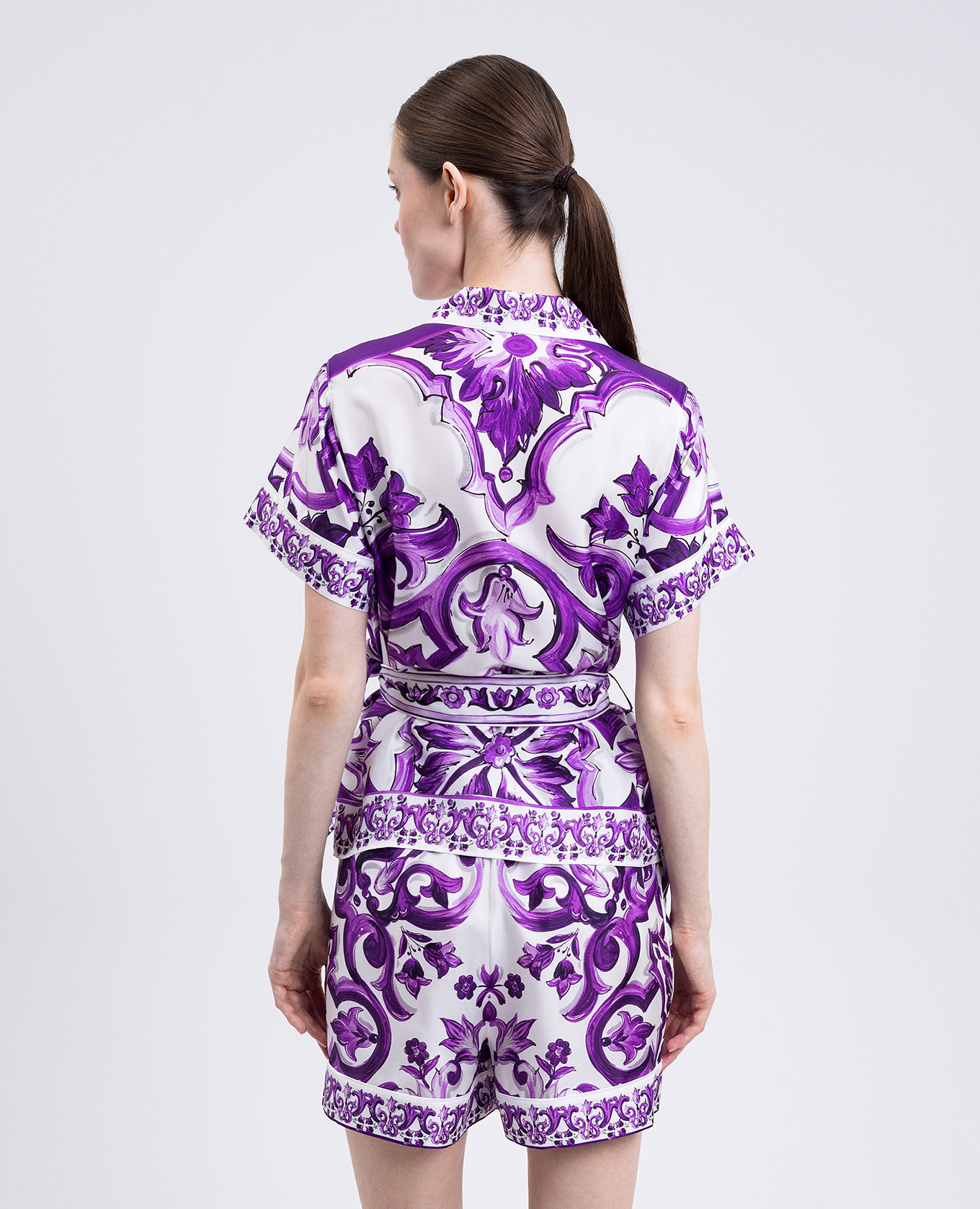 

White printed silk blouse Dolce&Gabbana