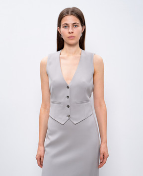 WARDROBE.NYC Gray vest made of wool W1055R12