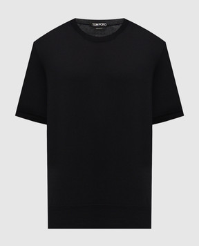 Tom Ford Black T-shirt KCS018YMC024S25