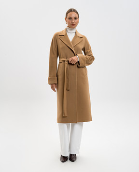 Heresis Brown cashmere coat M11120I56020