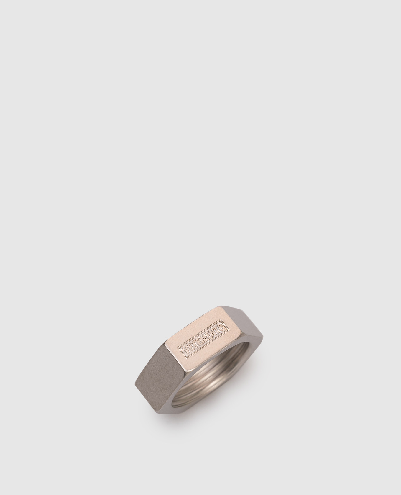 

Silver ring in the shape of a nut Vetements