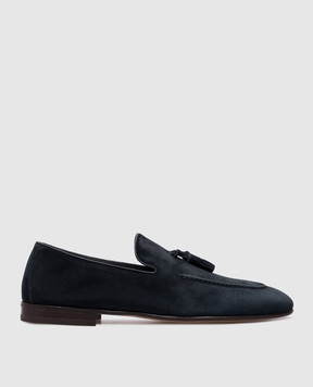 Brunello Cucinelli Blue suede loafers MZUCAHG731
