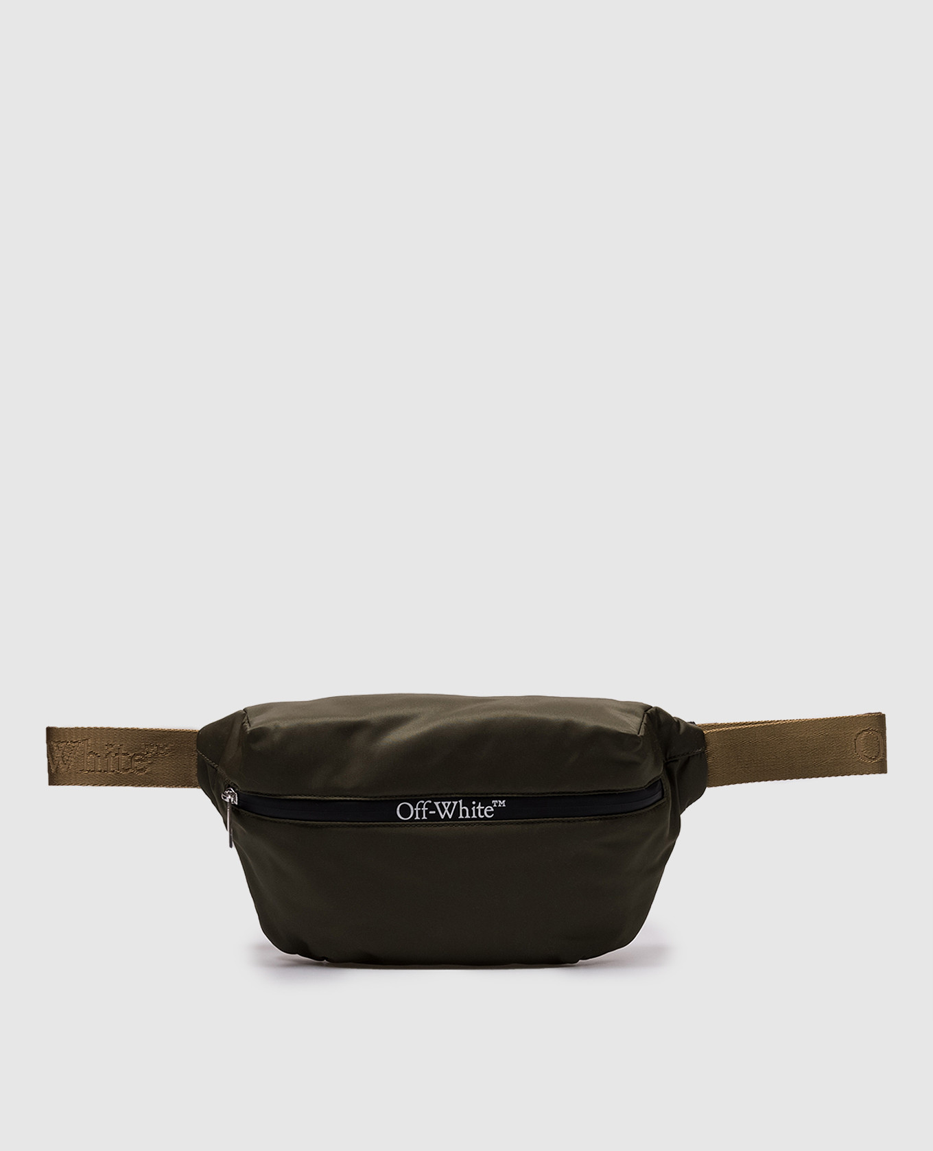 

Khaki belt bag with logo print Off-White