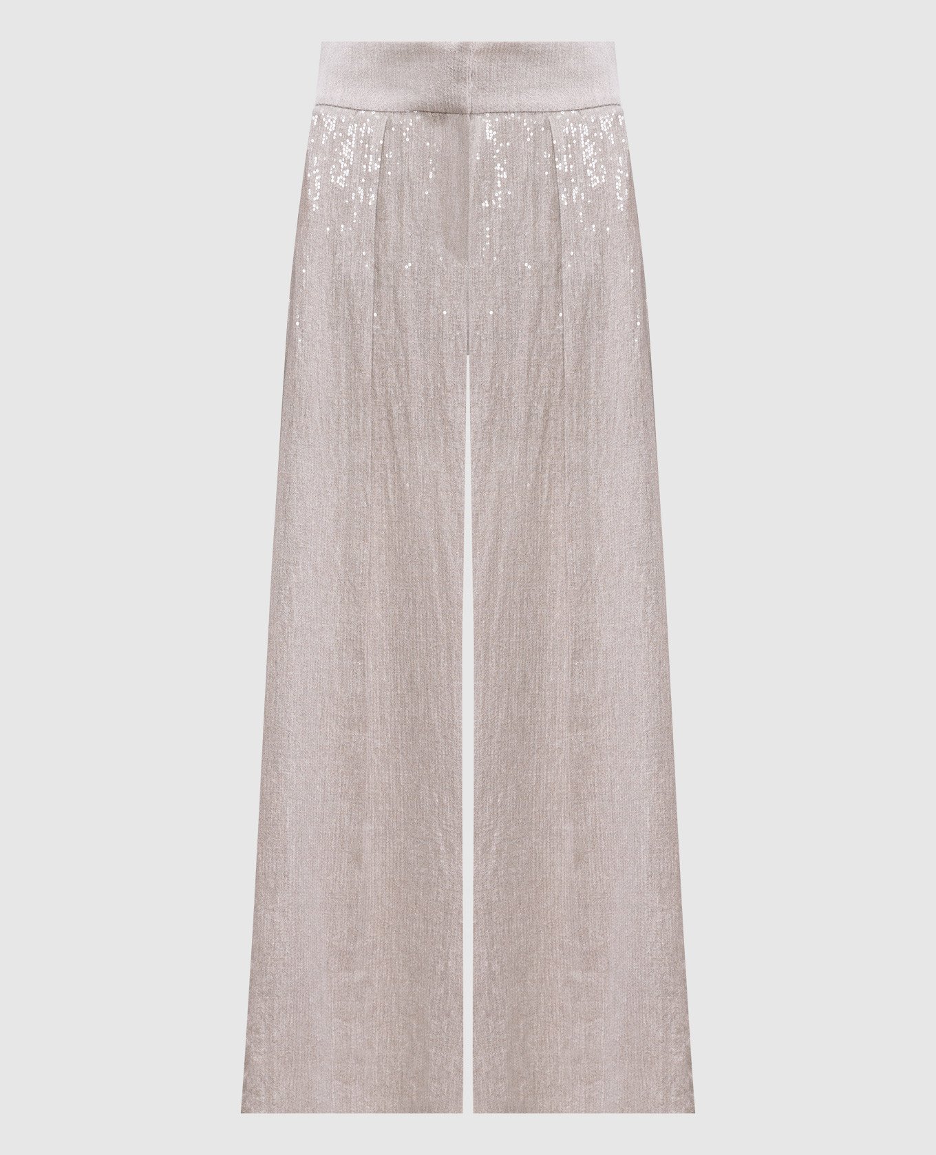 

Gray linen pants with sequins Brunello Cucinelli, Grey