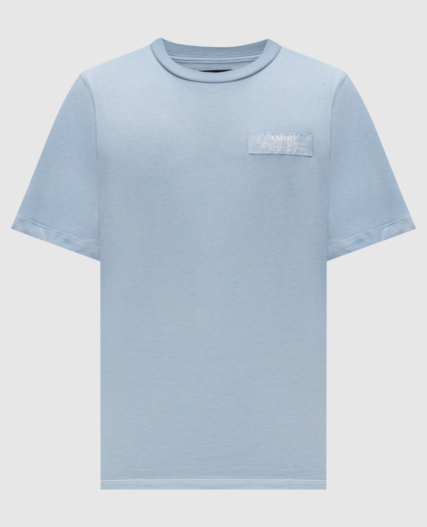 Blue T-shirt with logo AMIRI