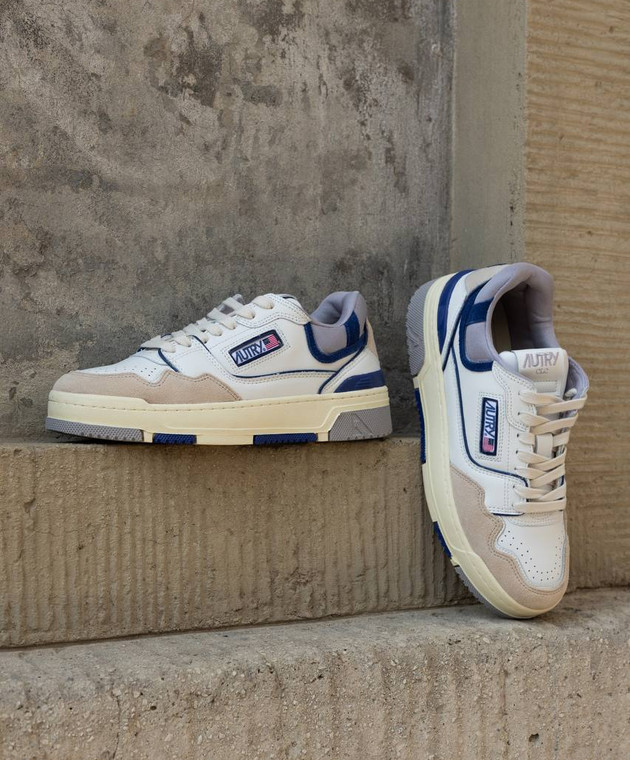 AUTRY CLC white leather sneakers with logo patch ROLMMM38 shop