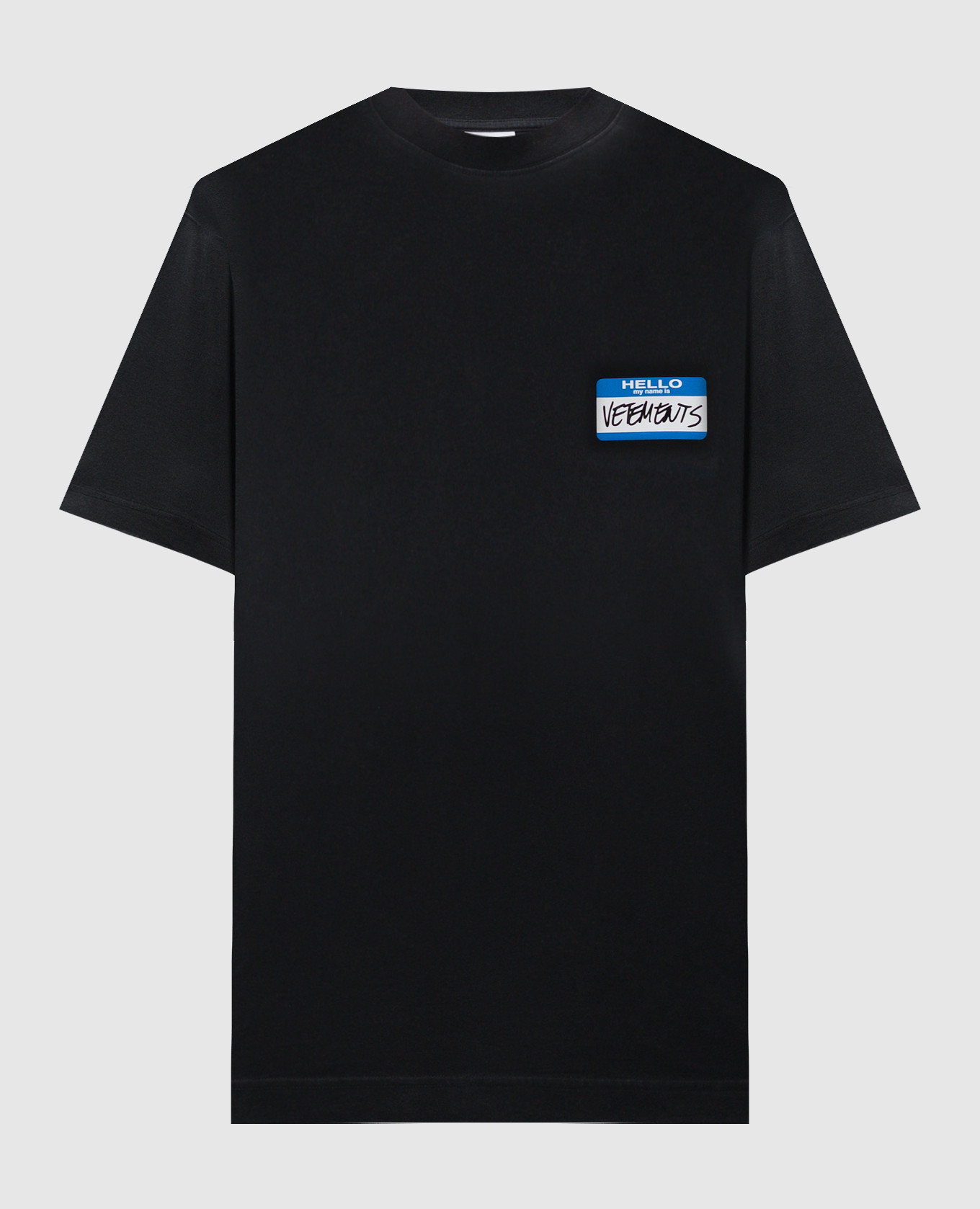 

Black t-shirt with logo print Vetements