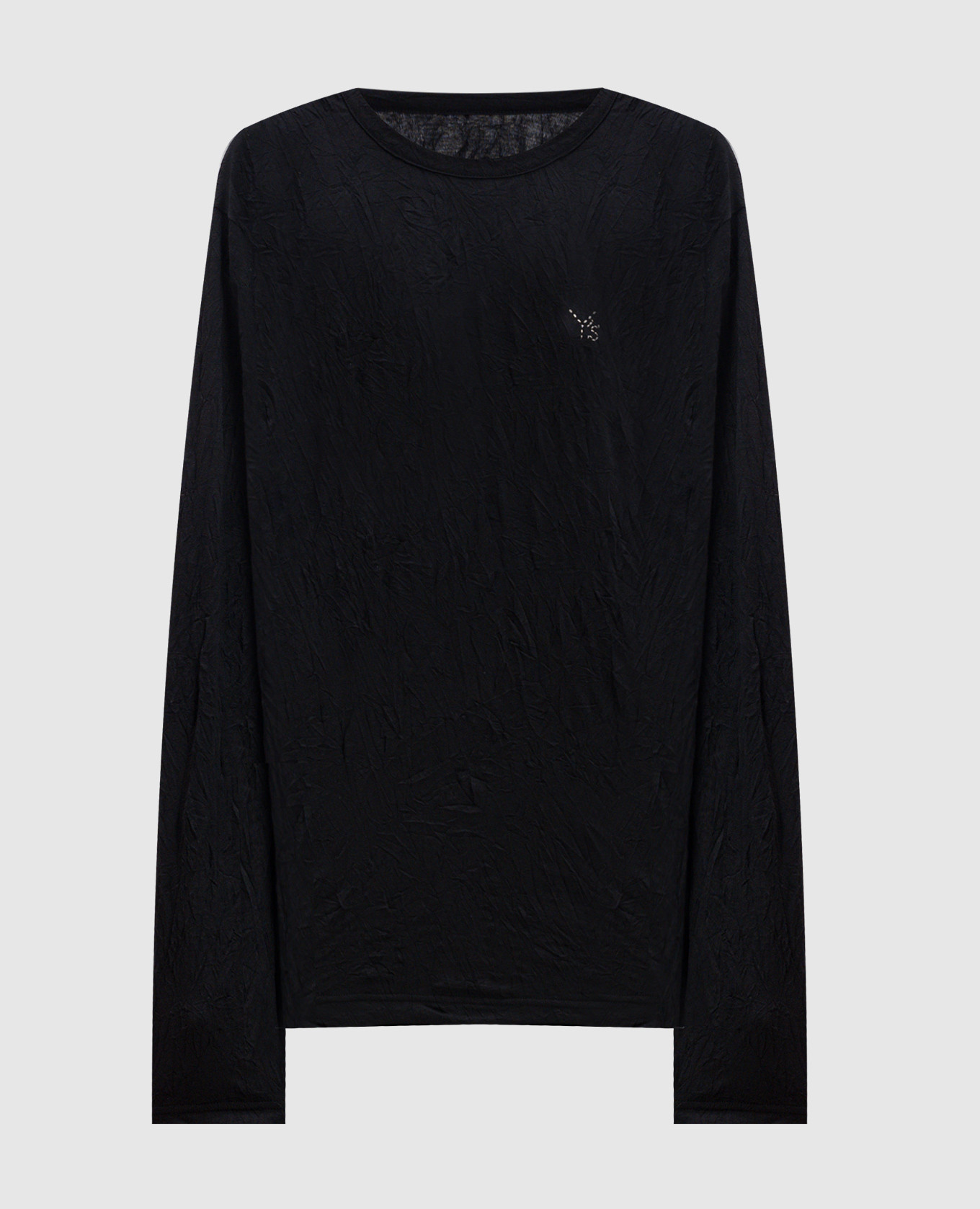

Black longsleeve with embroidery Y`S Yamamoto