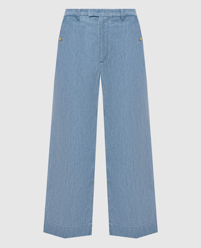 Valentino Blue jeans with cuffs 6V3DD03UALM