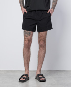 Heliot Emil Intine black swim shorts with perforations M10161