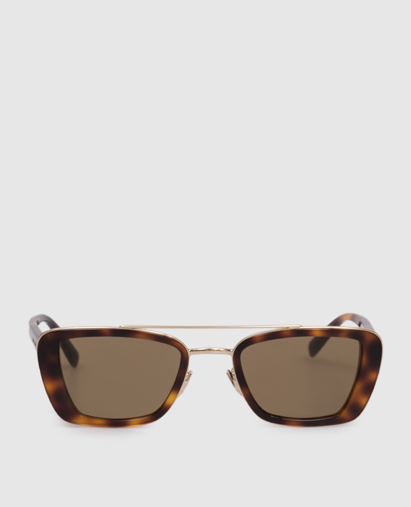

Brown sunglasses with logo print Saint Laurent