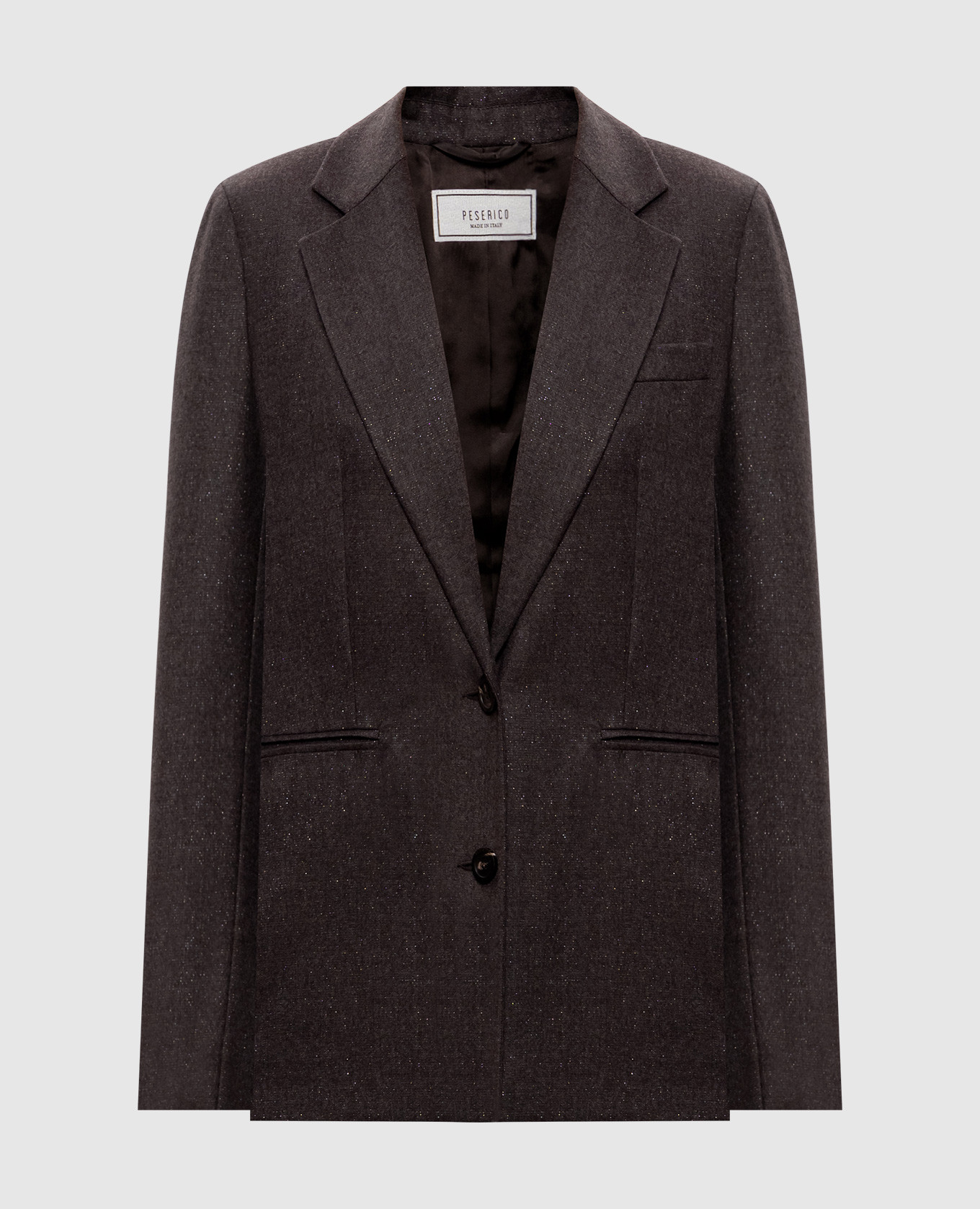

Brown wool jacket with lurex Peserico