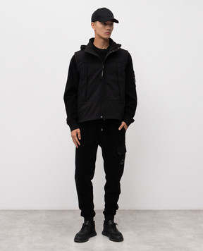 C.P. Company Black hooded vest MVE005A006097A