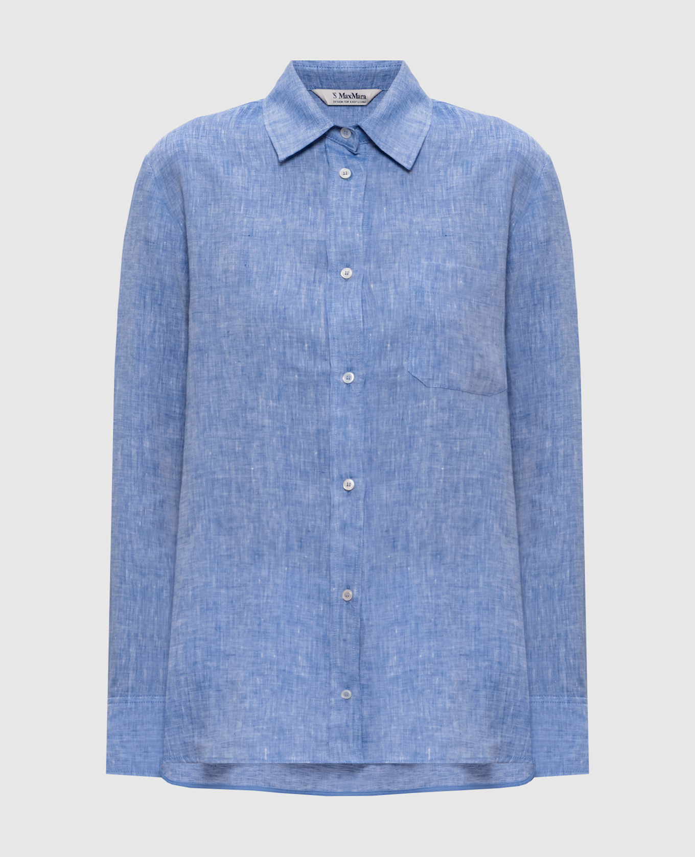 Blue ELISE linen shirt Max Mara