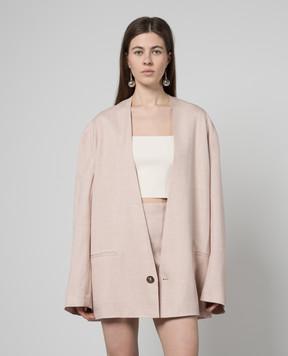 Philosophy di Lorenzo Serafini Pink jacket with linen A05082126