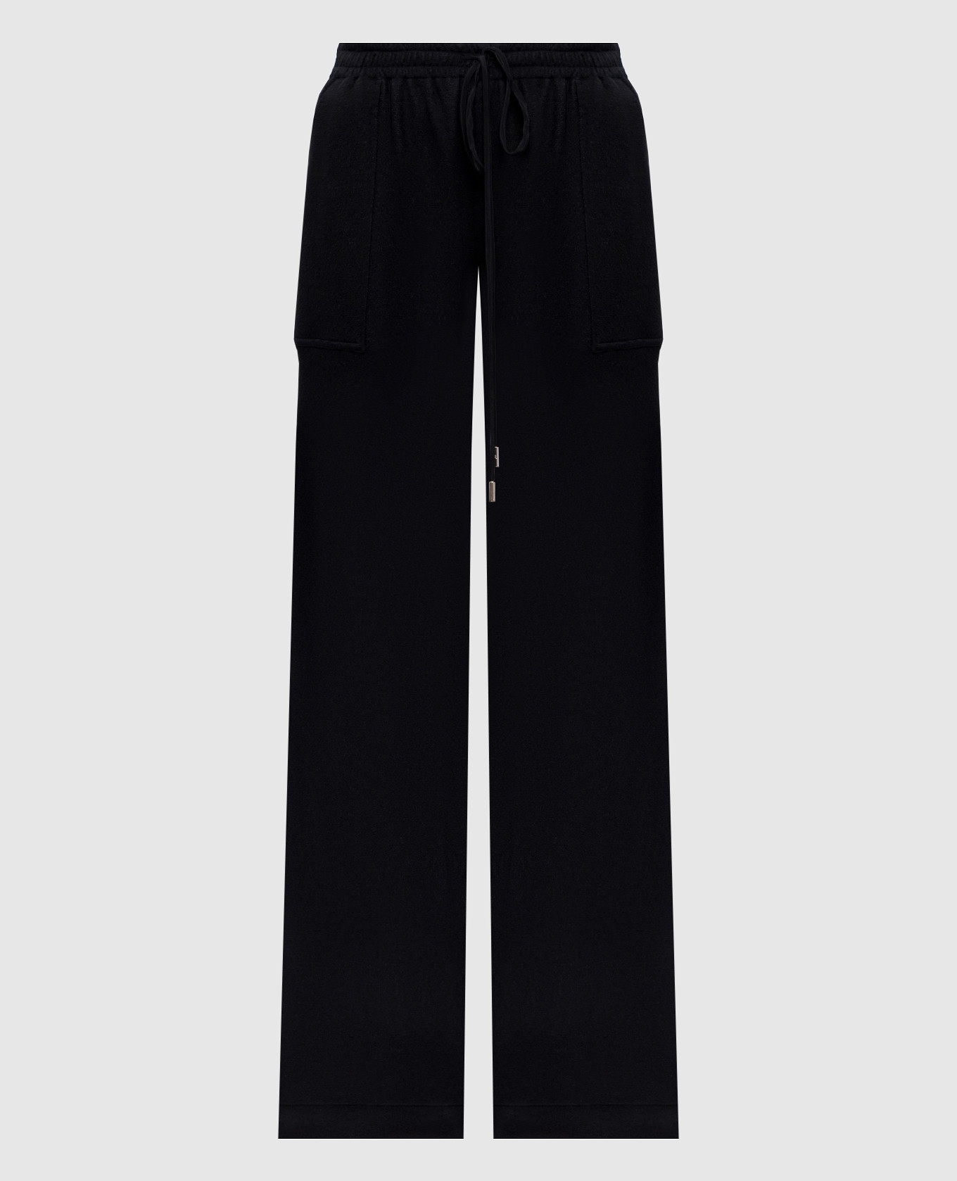 Black wool, silk and cashmere pants Ermanno Scervino