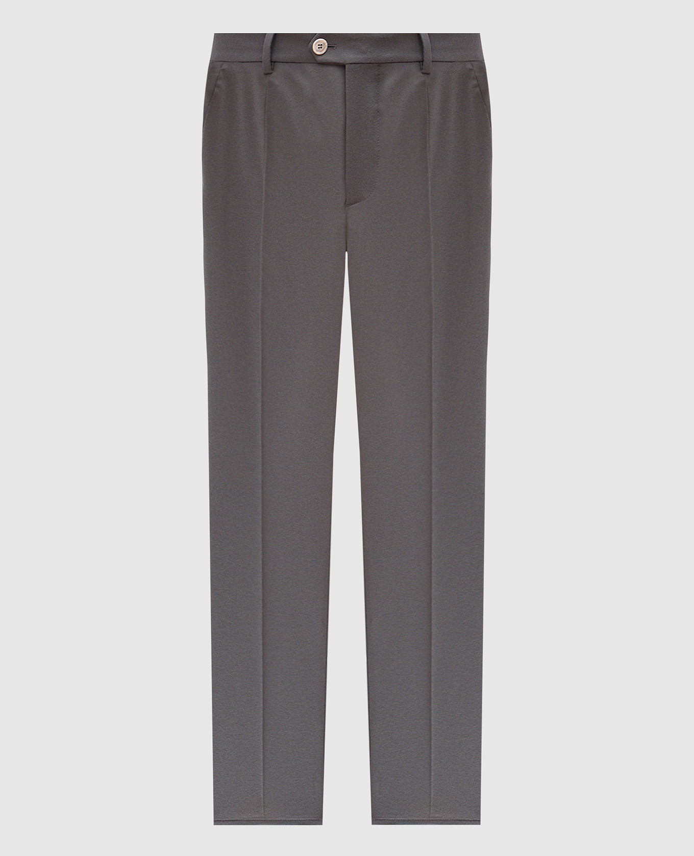 

Khaki pants made of wool Brunello Cucinelli