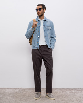 Brunello Cucinelli Blue polo M29800135