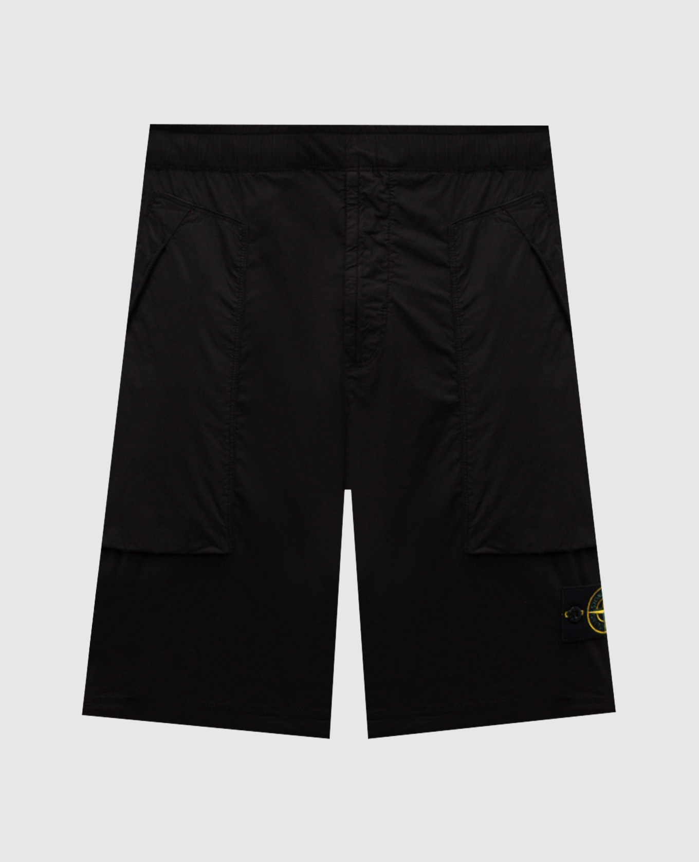 

Black shorts with logo Stone Island