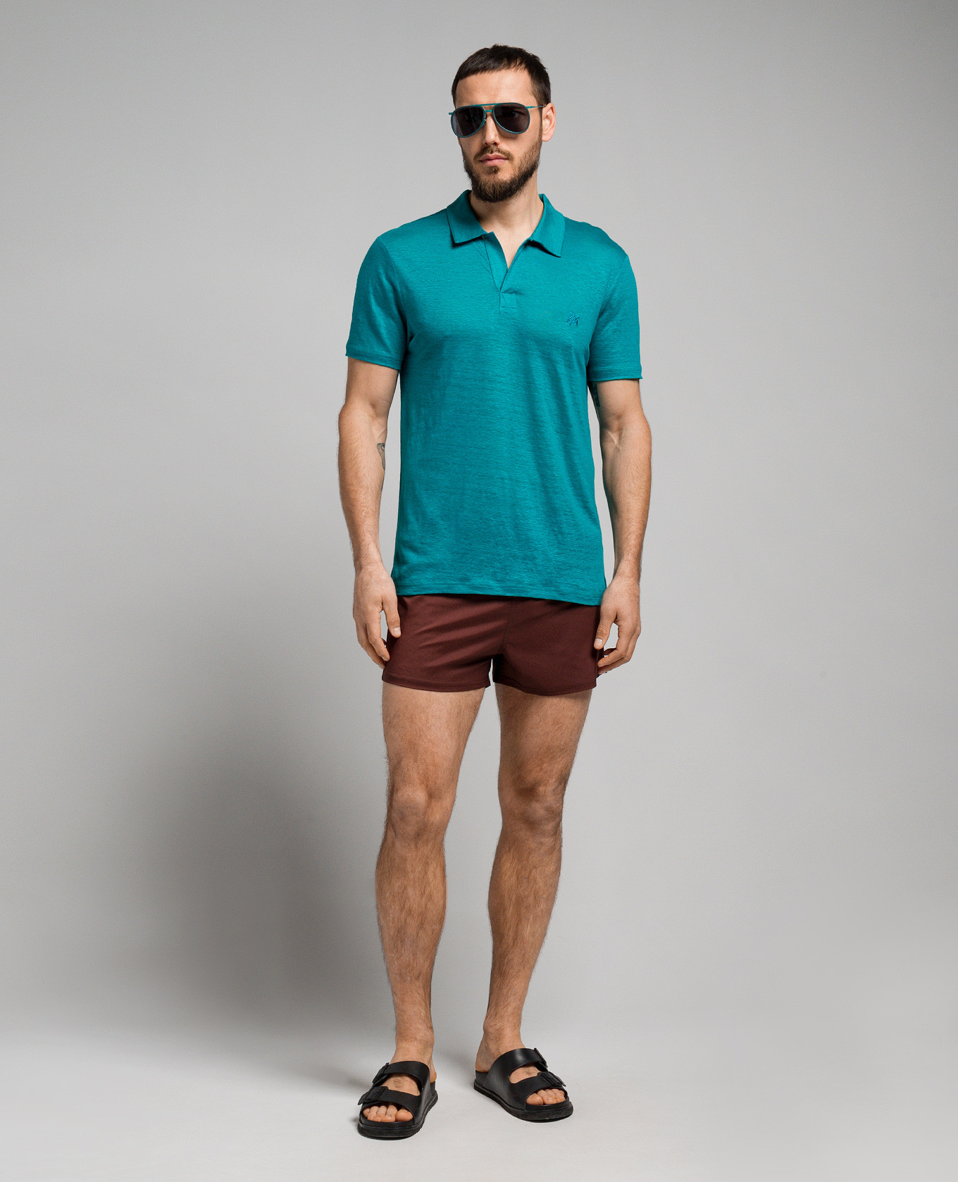 

Brown logo swim shorts Vilebrequin