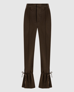 Rokh Khaki pants with wool R1CA94