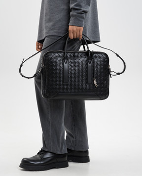 Bottega Veneta Black leather briefcase 766361V2HL1