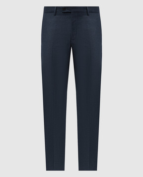 Enrico Mandelli Blue pants made of wool BOSTON5435