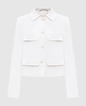 Ermanno Scervino White cropped jacket D466I340ILM