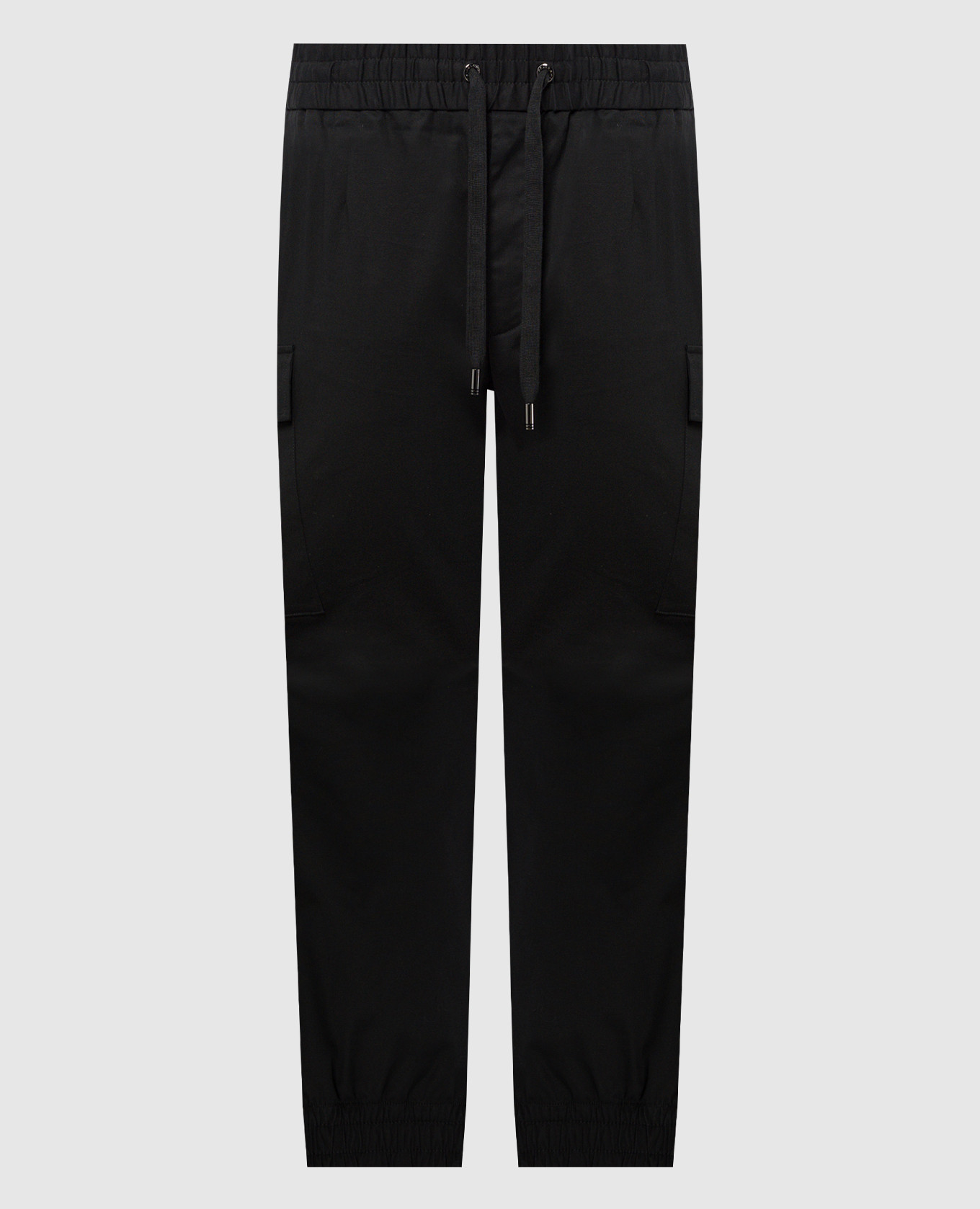 

Black cargo pants with metallic logo Dolce&Gabbana