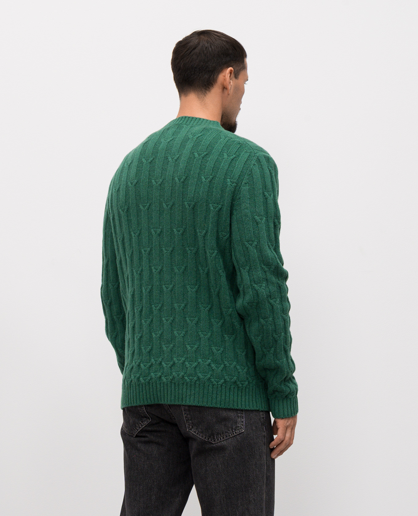 

Green alpaca wool sweater Daniele Fiesoli